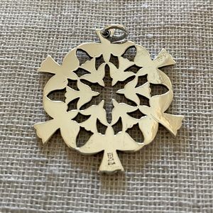 Rare, retired James Avery dove snowflake pendant